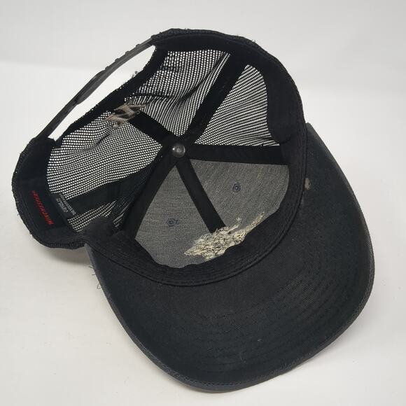 Winchester Snapback Trucker Hat Gray One Size Adjustable Embroidered Mesh Back - Picture 7 of 9
